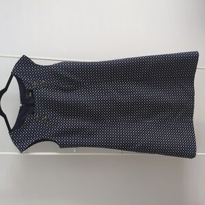 Tahari Navy White Sheath Dress